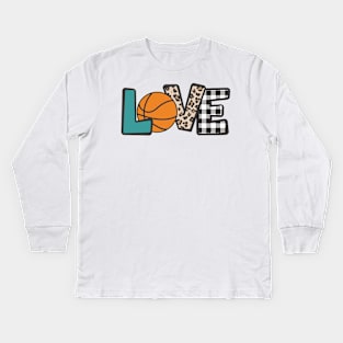 Basketball Love Kids Long Sleeve T-Shirt